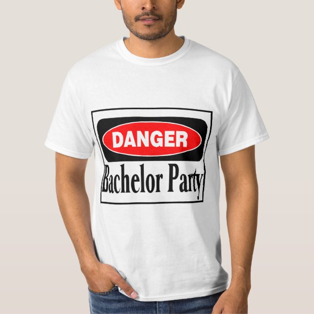 T-shirt Danger de fête de baccalauréat (Devant)