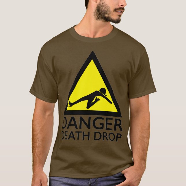 T-shirt Danger Décès Drop Funny Drag Queen Premium (Devant)