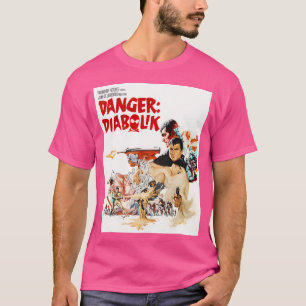 T-shirt Danger Diabolik - 1968 Illustrated Vintage Movie P