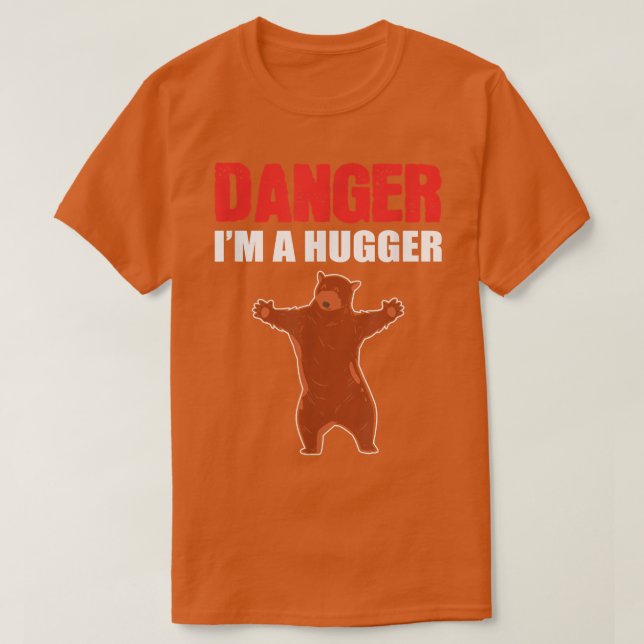 T-shirt Danger Je Suis Un Gros Grizzly Oear (Design devant)