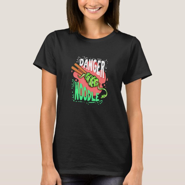T-shirt Danger Noodle Artwork Pour Un Propriétaire De Serp (Devant)
