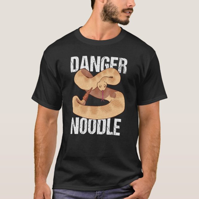 T-shirt Danger Noodle pour serpent (Devant)