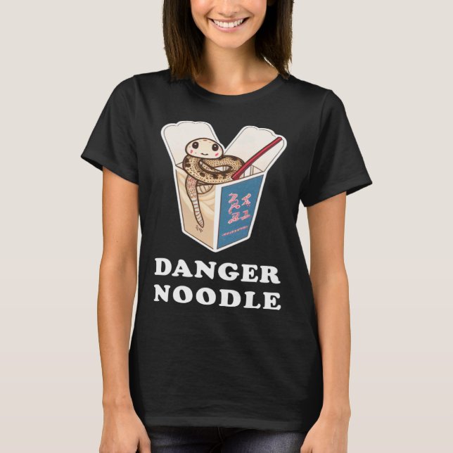 T-shirt Danger Noodle Snake Kids Snakes Meme Ball Python (Devant)