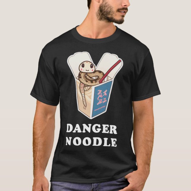 T-shirt Danger Noodle Snake Kids Snakes Meme Ball Python (Devant)