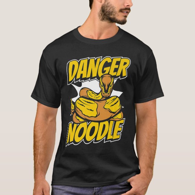 T-shirt Danger Noodle Snake Owner Snake  Banana Ball Pytho (Devant)