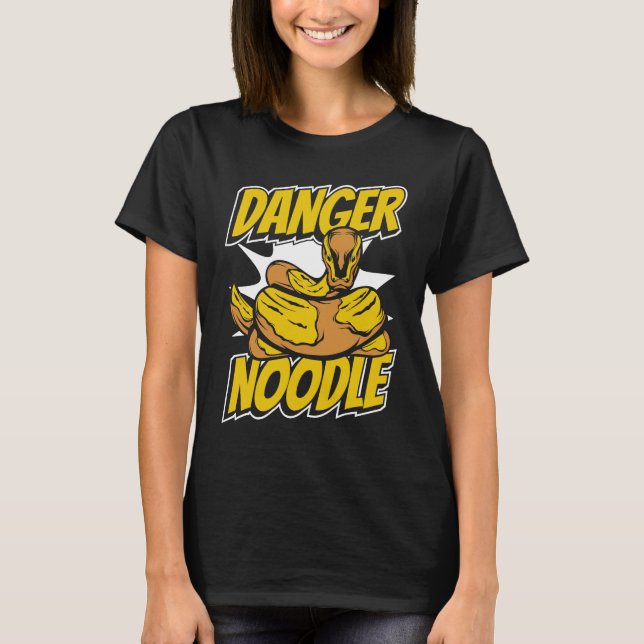 T-shirt Danger Noodle Snake Owner Snake  Banana Ball Pytho (Devant)