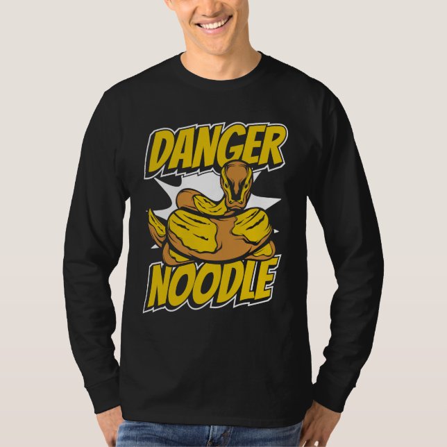 T-shirt Danger Noodle Snake Owner Snake  Banana Ball Pytho (Devant)
