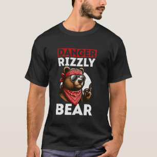 T-shirt Danger Rizzly Portez Le Mème Rizzler Funny Rizz Po