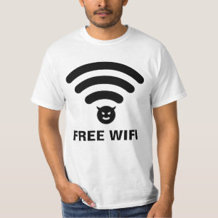 T-shirt Dangereux Wifi gratuit