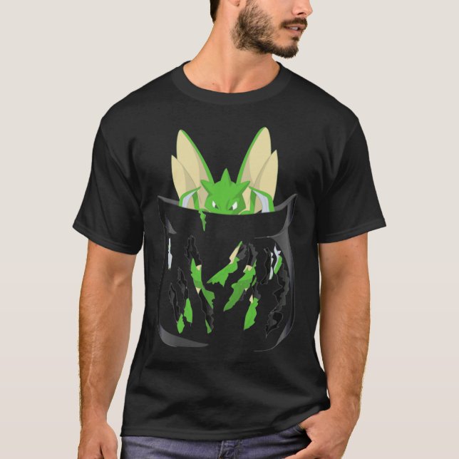 T-shirt Dangerous to have Scyther in your Pocket Classic T (Devant)