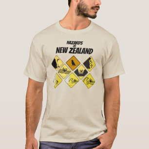 T-shirt Dangers pour la Nouvelle-Zélande