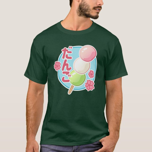 T-shirt Dango Retro Hanami Mignon Nourriture Japonaise (Devant)