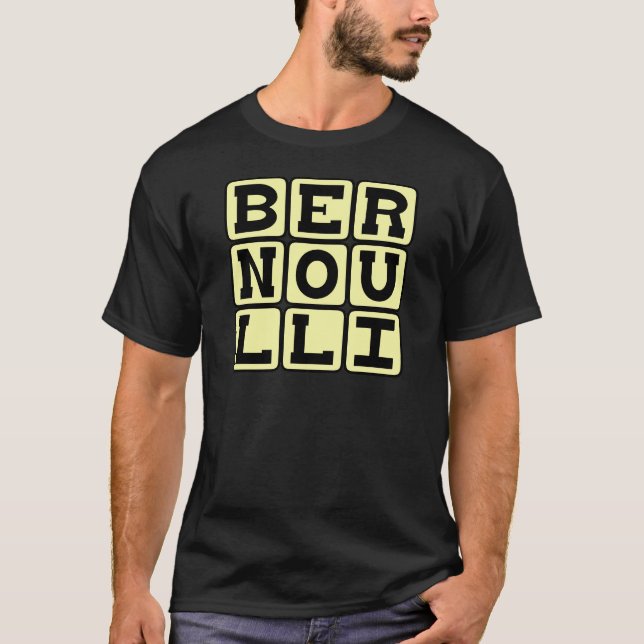 T-shirt Daniel Bernoulli, du principe de Bernoulli (Devant)
