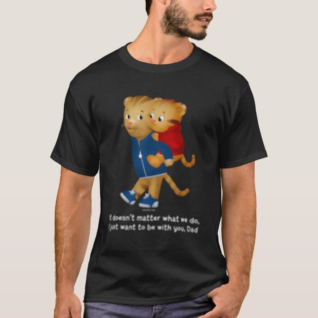 T-shirt Daniel Et Papa Tiger Dark (Devant)