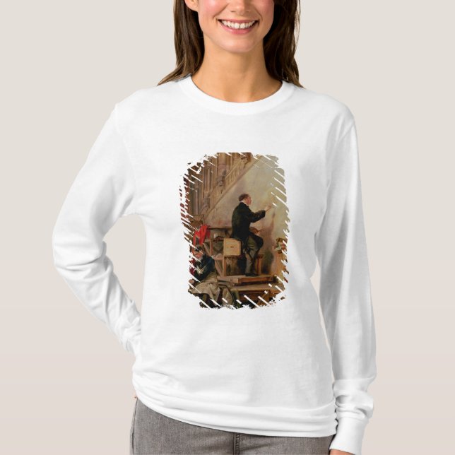 T-shirt Daniel Maclise peignant sa peinture murale (Devant)