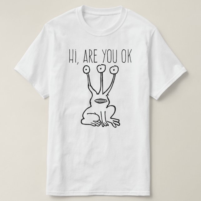 T-shirt daniel salut vous ok johnston (Design devant)
