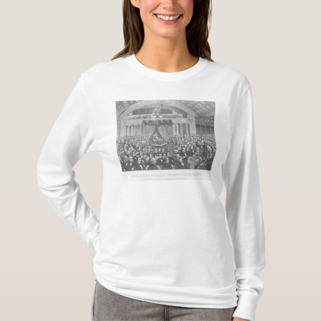 T-shirt Daniel Webster adressant les Etats-Unis (Devant)