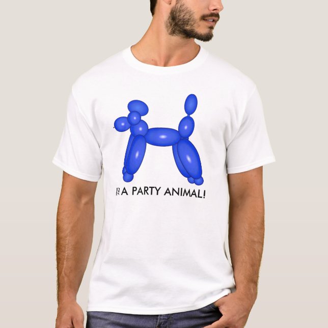 T-shirt d'animal de ballon d'amusement (Devant)