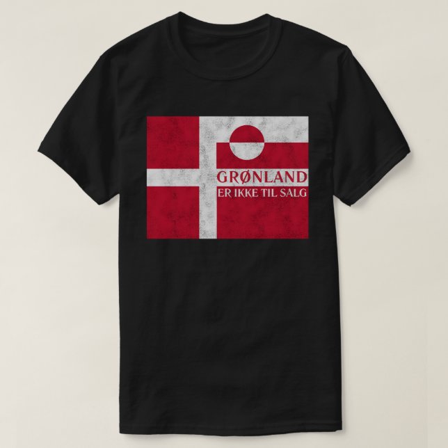 T-shirt Danish and Greenland Flag (Design devant)