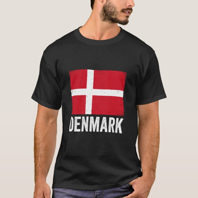 T-shirt Danish Flag Denmark 1 (Devant)