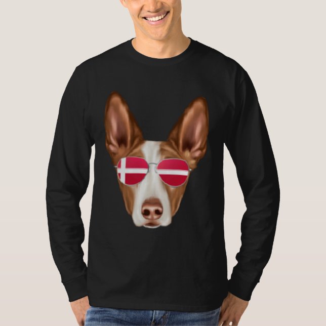 T-shirt Danish Flag English Cocker Spaniel Dog Denmark Poc (Devant)