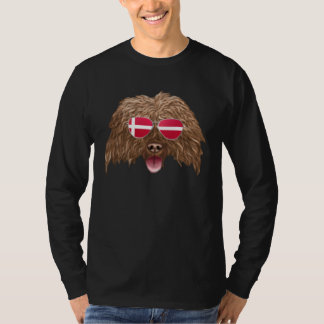 T-shirt Danish Flag Soft Coated Wheaten Terrier Dog Denmar