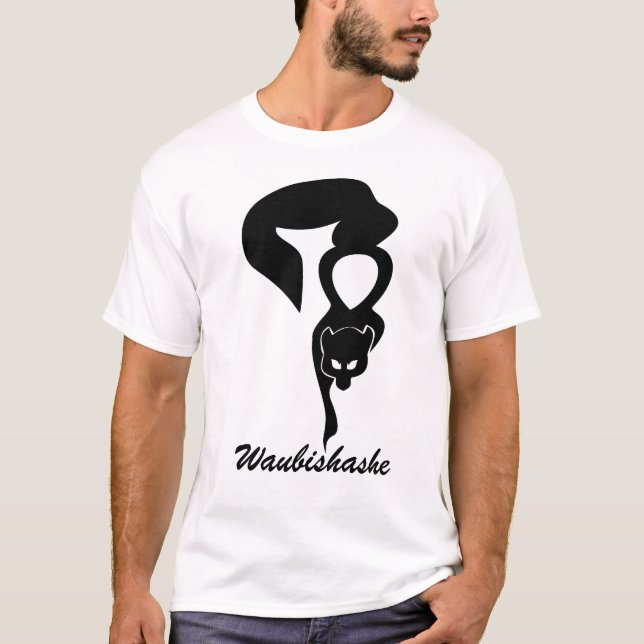 T-shirt d'Anishinabek Dodem Waubishashe (Devant)
