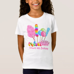 T-shirt d'anniversaire de cirque de sucrerie