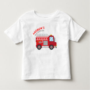 T-shirt d'anniversaire de Firetruck