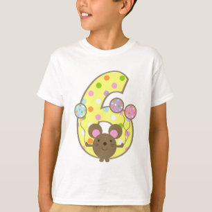 T-shirt d'anniversaire de jaune de souris de