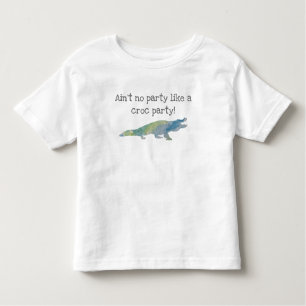 T-shirt d'anniversaire de la peinture de crocodile
