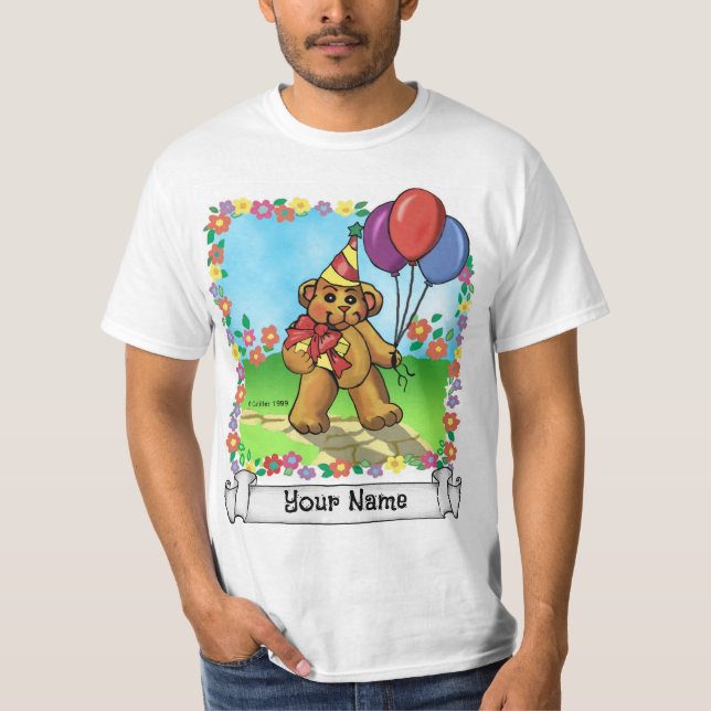 T-shirt d'anniversaire de l'ours (Devant)
