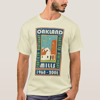 T-shirt d'anniversaire de moulins d'Oakland des
