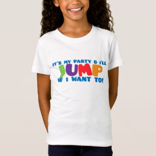 T-shirt d'anniversaire de saut de trempoline