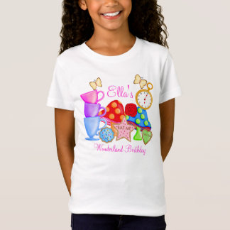 T-shirt d'anniversaire du pays des merveilles