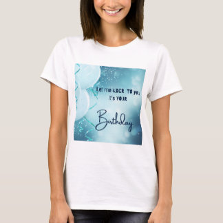 t-shirt d'anniversaire féminin