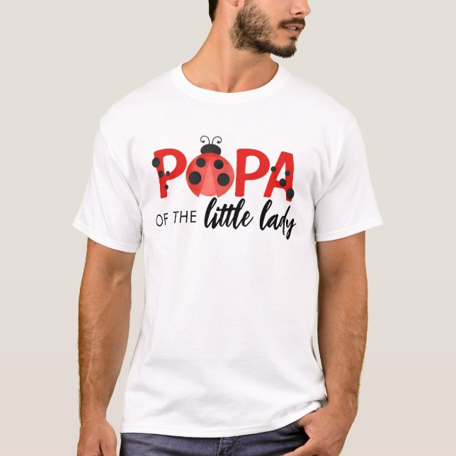 T-shirt d'anniversaire Papa de la Petite Dame (Devant)