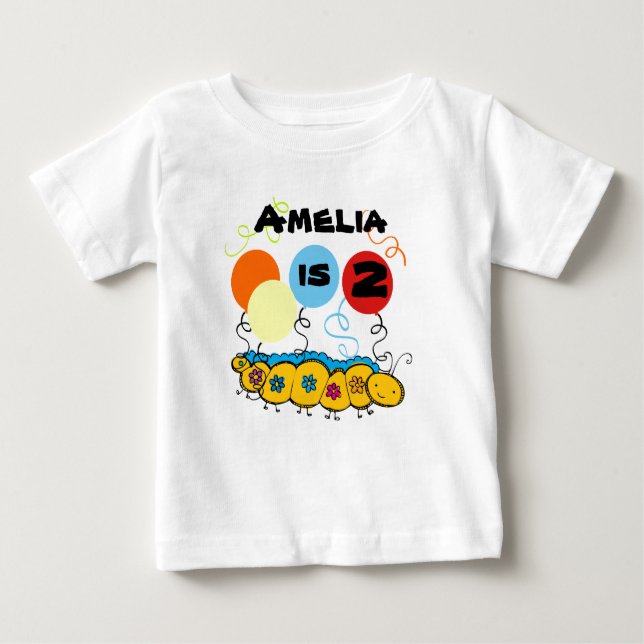T-shirt d'anniversaire personnalisable Caterpillar (Devant)