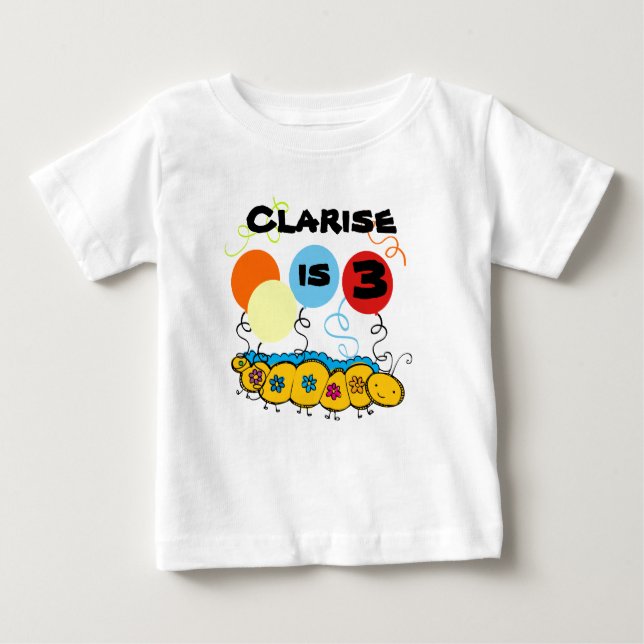T-shirt d'anniversaire personnalisable Caterpillar (Devant)