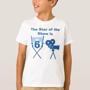 T-shirt d'anniversaire personnalisable Star of Sho