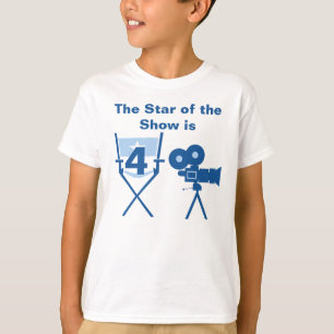 T-shirt d'anniversaire personnalisable Star of Sho
