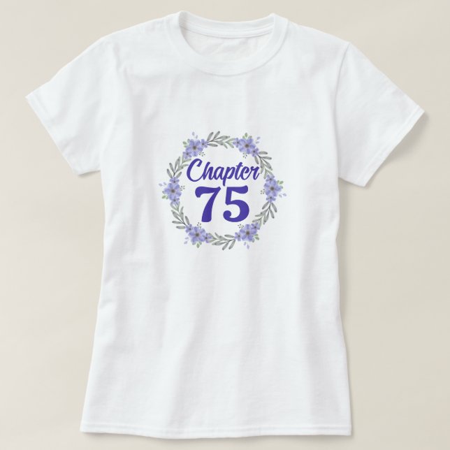 T-shirt d'anniversaire personnalisé (Design devant)
