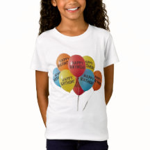 T-shirt d'anniversaire sur mesure pour filles