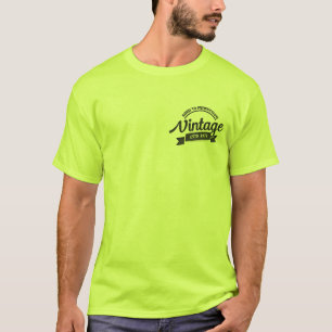 T-Shirt d'anniversaire vintage - Custom Retro Desi