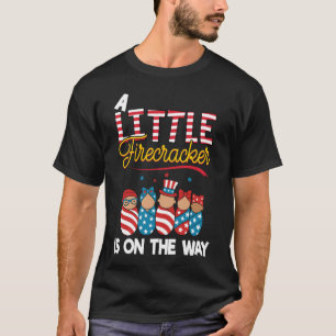 T-shirt d'annonce de grossesse du 4 juillet pour f