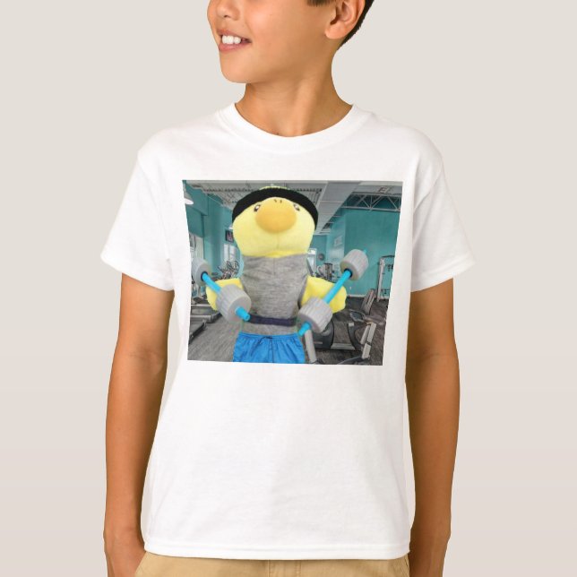 T-shirt Danny Duck dans la salle de gym (Devant)