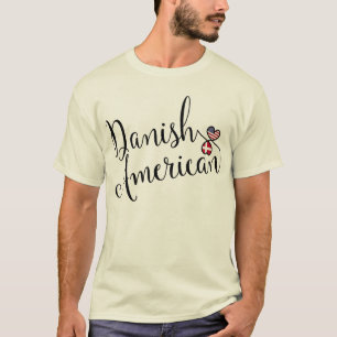 T-shirt Danois-Américain Tee - shirt des Coeurs Entwintés