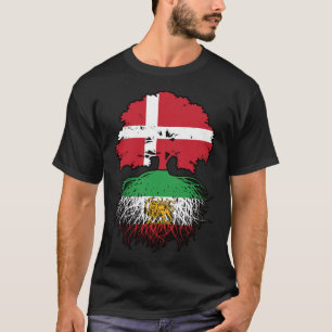 T-shirt Danois aux racines iraniennes Lion et Soleil