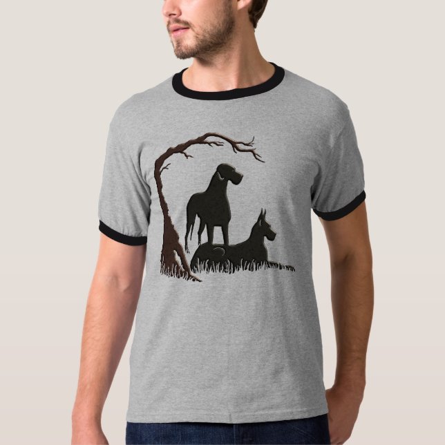 T-shirt Danois dans l'herbe (Devant)