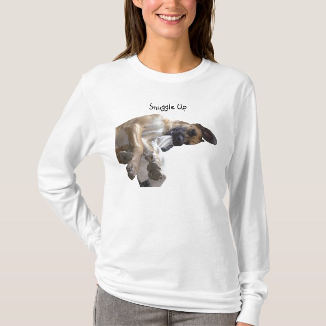 T-shirt Danois somnolent Hoody (Devant)